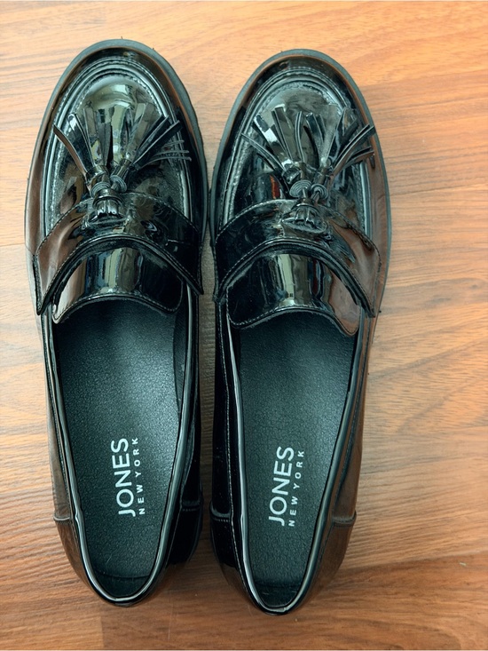 Jones New York Shoes - Jones New York Black Patent Tassel Loafers new no tags
